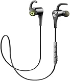 SoundPEATS Q12 Upgraded Version Bluetooth 4.1 Running Earphones with Stereo Magnetic Earbuds and Mic - Black