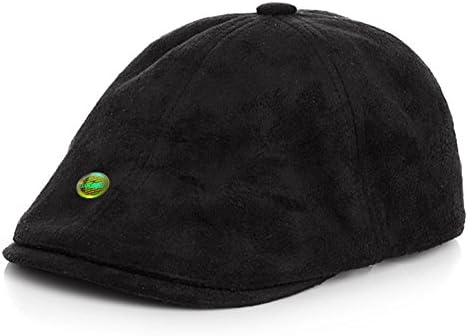 LOCOMO Baby FashionLOCOMO Age 2-5 Boy Girl Cute Plain Color Faux Leather Suede Flat Cap FBH032BLK