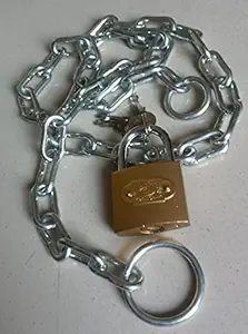 Infinite tech Steel Chain with Lock for Locking Bike, Cycle, Kids Bicycle Grill, Gate, etc.