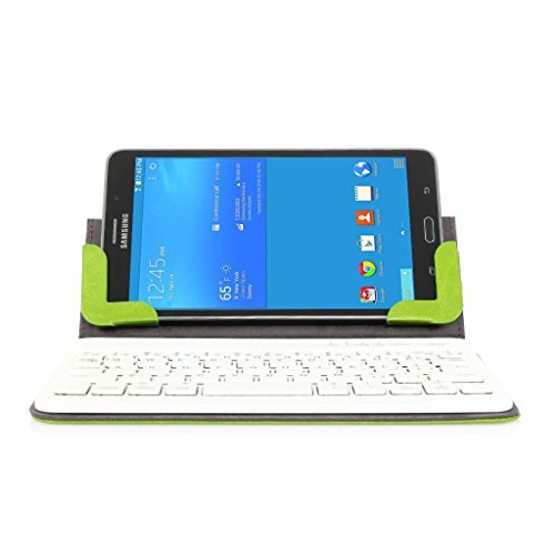 Bluetooth Tastatur Deutsches QWERTZ Layout CoastaClould Bluetooth Tastatur Deutsches Layout mit Schutzhülle Breite zwichen 19~21cm-Kompatibel für iOS/Android/Windows – Geeignet für Galaxy Tab 7.0/Galaxy Tab 7.0 Plus/Galaxy Tab2 7.0″/Galaxy Tab3 7.0″/Galaxy Tab3 Kids 7.0/Galaxy Tab3 8.0″/Galaxy Tab3 Lite/Galaxy Tab4 8.0″/Galaxy Tab S2 8.0/Galaxy Tab S3 - 3