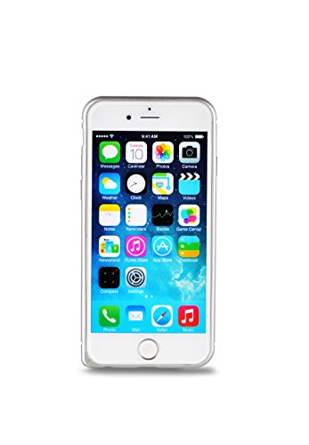 Original Binli Aluminium iPhone 6 / 6s Bumper Schutzhülle Hülle Hard Cover Back Case Tasche - von OKCS in Silber
