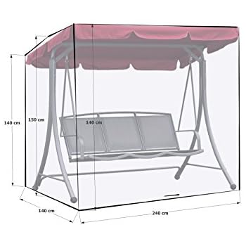 Amazon.de: KROLLMANN Schutzhülle für Hollywoodschaukel, Abdeckung für