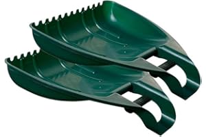 ZARVICZONIA Garden Leaf Grabber Waste Rubbish Heavy Duty Cleaning Tool Strong Leaf Collector Lightweight & Easy to Use Ideal For Grass, Leaves, Soil, Scoop Collector With Strong Secure Grip