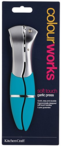 Kitchen Craft Colourworks Knoblauchpresse, blau - 3