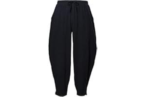 COSDREAMER Męskie luźne spodnie haremki ze sznurkiem na co dzień bawełna len joga spodnie plażowe