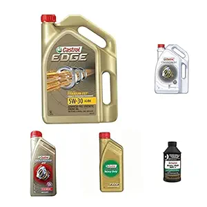 EDGE 5W-30 LL 3.5ltrs,Gear oil 90 3ltrs,Brake fluid dot 4 250ml, Heavyduty coolant 3ltrs,ATF power steering oil 1ltr full mega COMBO