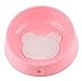 Produktbild Komener Pet Lovely Passgenau Bär Muster Pet Futternapf Oral Zunge Beschichtung Reinigung Rutschfest neigbar Fressnapf (Pink)