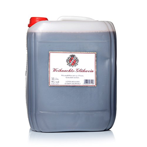 Preisvergleich Produktbild Glühwein 10 Liter - Weihnachtsgluehwein 9% Vol.