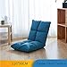Produktbild Verstellbar Fußboden Stuhl Mit Rückenlehne, 6-position Gepolsterte Falten Spiele Sofa Sessel Liege,faul Liege Tatami Kissen Für Home-e 110x50cm(43x20inch)