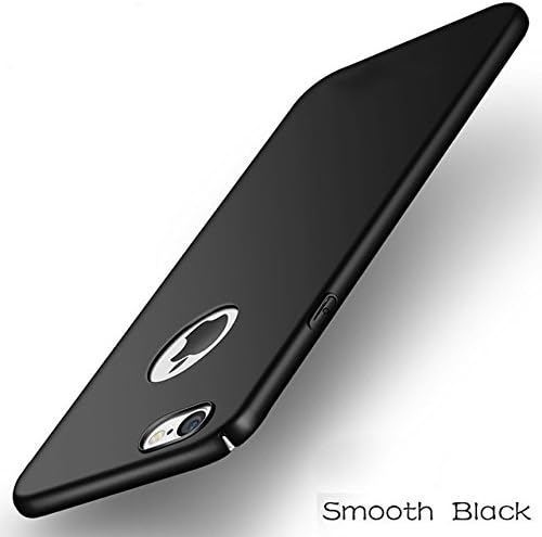 iPhone 7 Case, iPhone 8 Case, Ultra-Thin Case with [Tempered Glass Screen Protector], Simple Stylish Fully Protective Matt Cover for Apple iPhone 7 (2016) / iPhone 8 (2017) (BLACK)