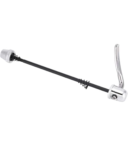Steel Bicycle Front Quick Release Skewer – M5x126mm Silver, Universal Fit