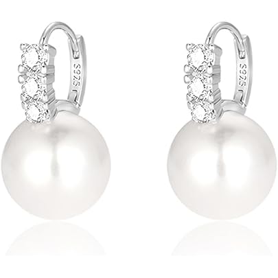 CLIP ON 5cm Goccia Di Perla ORECCHINI LUNGHI Bianco/oro Moda CONTAGOCCE Retrò Vintage - Foto 7