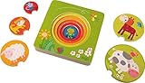 Rahmenpuzzle HABA 301647 - Holzpuzzle Bauernhof-Freunde