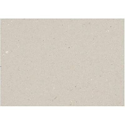 Creativ Company Carton gris, feuille 25x35 cm, 1500 cm, 2 mm, 10feuilles, épaisseur 2 mm