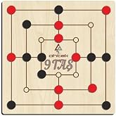 ahtek Ahşap 9 Taş Akıl, Zeka Ve Strateji Oyunu (dokuztaş, Dokuz Taş) ETİC043