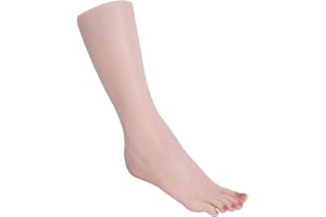 TDHLW Silikon Füße lebensgroß, weibliches Fußmodell in Originaloptik und -textur, simuliert echte Schönheitsfüße, Größe 38, rechte Seite