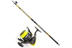 GENERICO Kit surfcasting canna Trabucco vektor 4,00 mt 150gr + mulinello trabucco sonic 8000