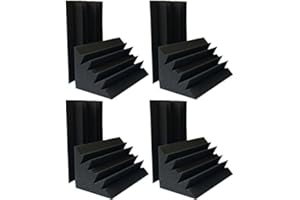 XIN&LOG 8 PCS 4.6"x4.6"x9.4" Sale Acoustic Foam Black Bass trap Soundproof foam