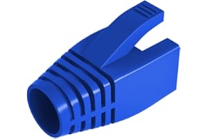 VIVOCH 50 Pcs Cat6 Cat6A Cat7 Strain Relief Boot, RJ45 Plug Connector Cover Modular Network Plug Connector Cap Cable Connector Boots, Blue