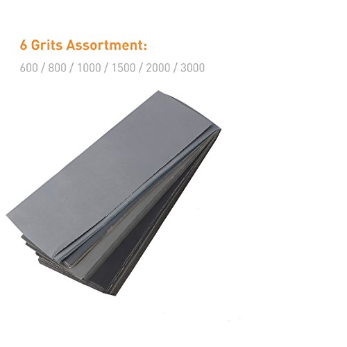 UEETEK 36pcs 400 bis 3000 Körnung Schleifpapier Sortiment trocken / nass für die Automobilindustrie Schleifen Holz Möbel Ausrüstung - 3