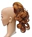 New Style Sweet Short Curly Pony Tail Hair Extension (Claw Grip) (Ginger Honey)
