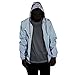 Produktbild TWISFER Reflektierende Jacke Herren Radsportbekleidung Outdoor Sports Reflektierende Kapuzenjacke Hip-Hop Trenchcoat Lauf Fahrradjacke Lauf-Fahrradjacke S-XXL