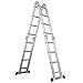 Produktbild 6 in 1 Multifunktionsleiter 4,7m Aluleiter Vielzweckleiter Arbeitsgerüst Gelenkleiter