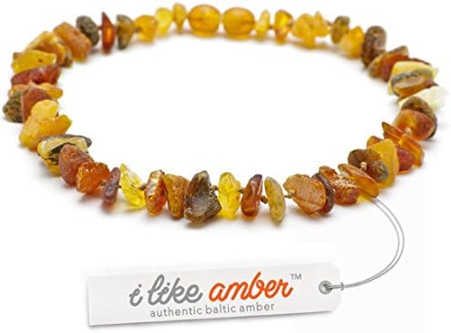 Amber Tick & Flea Collar for Dogs - size 20cm - 76cm on Amazon - made from 100% Genuine Raw Baltic Amber - Flea & Tick Protection - 100% Natural & Free of chemicals MLT.40