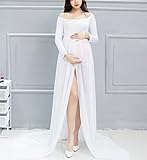 Happy Cherry Sexy Schwanger Fotoshooting Fotografie Requisiten Frauen Lange Chiffon Kleider Mutterschaft Fotografie Kleidung Maxikleid - 2