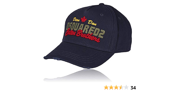 DSQUARED2 Cappello da Baseball Elegante e di Tendenza | Stiloso Cappellino  da Baseball di qualità B per Uomo e Donna | Idea Regalo Perfetta | Navy  (Blu) : Amazon.it: Abbigliamento