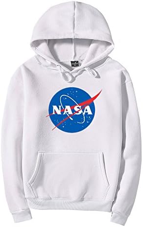 Fashion Women New Cotton NASA Logo Men's Hooded Fleece Hoodie Jacket Clothing