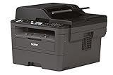 brother laser copier printer scanner Kompaktes 4-in-1 S/W-Multifunktionsgerät mit automatischem Duplexdruck inklusive Broschürendruckfunktion, 250 Blatt Papierkassette, Einzelblatteinzug, LAN, WLAN, WiFi-Direct, USB 2.0 Schnittstelle