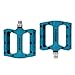 Produktbild MAIKONG Fahrradpedal Radfahren BMX Mountainbike 9/16 Zoll Nylonfaser Pedale Outdoor Sports Fahrrad Flache Plattform Pedale MTB Zubehör,Blau