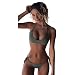 Produktbild Ba Zha Hei Damen Bikini Frau Bikini Zwei Sets Badeanzug Frauen Bademode Bikini Set Bandage Push-Up gepolsterter Badeanzug Bade Beachwear Damen Badeanzug Schöne Zweiteilige Badeanzüge Badebekleidung (S, Grün)