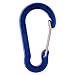 Produktbild Gisdanchz Carabiner Klein, Camping Carabiner Alu Set Stahl Trekking Angel Carabiner Multitool Keychain Rucksack Gewicht Hund mit Werkzeug Blau 5 Pcs