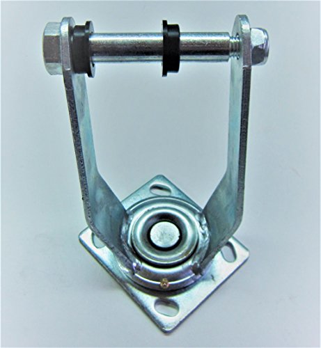 HKB ® 1 Set Sackkarrenräder (2 Stück mit kugelgelagerter Lenkrolle und 2 Stück mit Bockrolle), Gummirad 3.00 – 4 inklusive Schlauch und Ventil, auf roter Kunststofffelge mit Nadellager / Rollenlager, Tragkraft 130kg, ø=260mm, Breite = 85mm, Nabe 80mm breit für Achse ø=20mm, Mantel aus widerstandsfähigem Gummi, ideal für Transportwagen und Plattformwagen geeignet, auch für Bollerwagen und Handwagen, Artikel-Nr. 20195 - 5