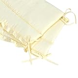 Bettumrandung Nestchen Kopfschutz 360×30 420×30 cm Bettnestchen Baby Einfarbig mit Rüschen NEU - 6