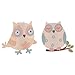 Wooden Owl Pegs - Decorative Novelty Pegs ~ Pack of 2