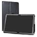 Produktbild LiuShan MediaPad T5 10 hülle, Folding PU Leder Tasche Hülle Case mit Ständer für 10.0" Huawei MediaPad T5 2018 Android Tablet PC,Schwarz