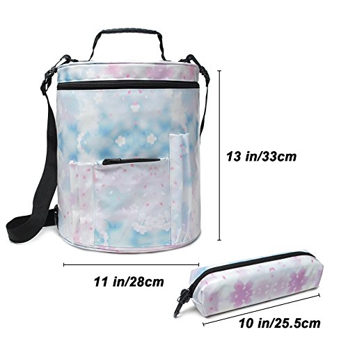 DCCN Wolle Aufbewahrungstasche Tragbare Strickwolle Tasche für Wolle und Strickzeug - 5