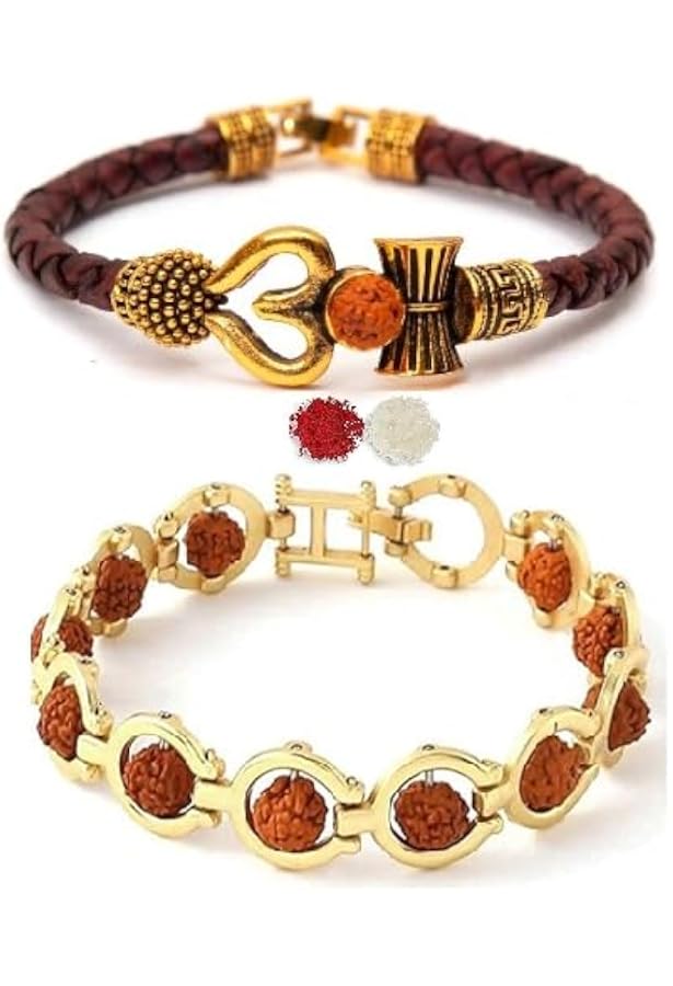 VOYLLA Lord Shiva Trishul Motif Rakhi For Brother - Traditional Thread Rakhi, Pack Of 1 - View #5