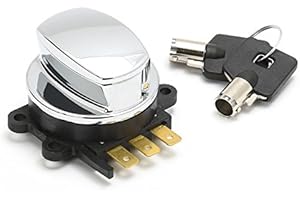 DOCK66 MOTORCYCLE PARTS Serrure d'allumage Fat Bob pour Harley-Davidson avec console tachymètre à partir de 1996