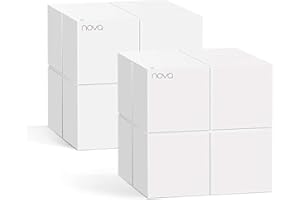 ‎TENDA Tenda Nova MW6 Mesh WLAN System - AC1200 Dual Band Mesh Set - empfohlen für Häuser mit 1-2 Schlafzimmern - 4xGigabit Port - Ersetzt Router und Repeater - APP Steuerung -WPA2-2er Pack