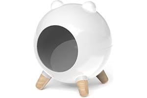 Marchul Hamsterhaus Versteck Nest, KleineTier Haus Nest Dekor, Kleintierhaus Bett Fur Hamster, Rennmaus und Kleines Nagetier(Weiß)