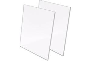 GOYAPRINT Plaque Acrylique Transparente 5 mm – Feuille de PMMA Rigide Incolore en Plastique pour Intérieur et Extérieur, Idéale pour Bricolage, Décoration et Loisirs Créatifs (2, 14,8 x 21 cm)