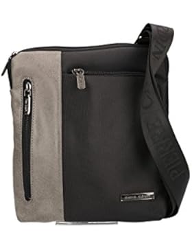 Umgehängt Mann PIERRE CARDIN Bandolier Tasche Flache schwarz