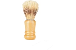RDECOX Shaving Brush Handmade Badger Hair Shave Brush Wet Shaving Elegant Design Professional Pure Bristle Brush Hair Salon Manual Shaving Cleaning Tool Ideal for Men (Wood Shaving Brush)