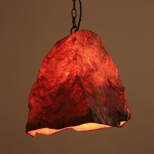 Preisvergleich Produktbild JIAAE Amerikanische rustikale Pendelleuchten Kreative Stein Kronleuchter Harz Lampen für Restaurant Balkon Gang und Club