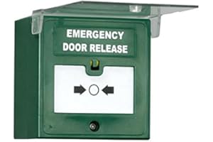 FOXCUP RGL EDR-1 emergency door release (single pole) with front cover, surface mounted, includes back box with security screws.