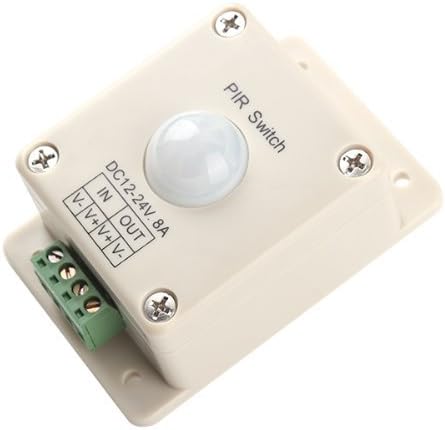 BQLZR DC 12V~24V 8A Automatic LED PIR Motion Sensor Switch Light Lighting